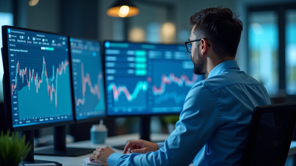 Graphiques financiers et données d'analyse de portefeuille d'investissement