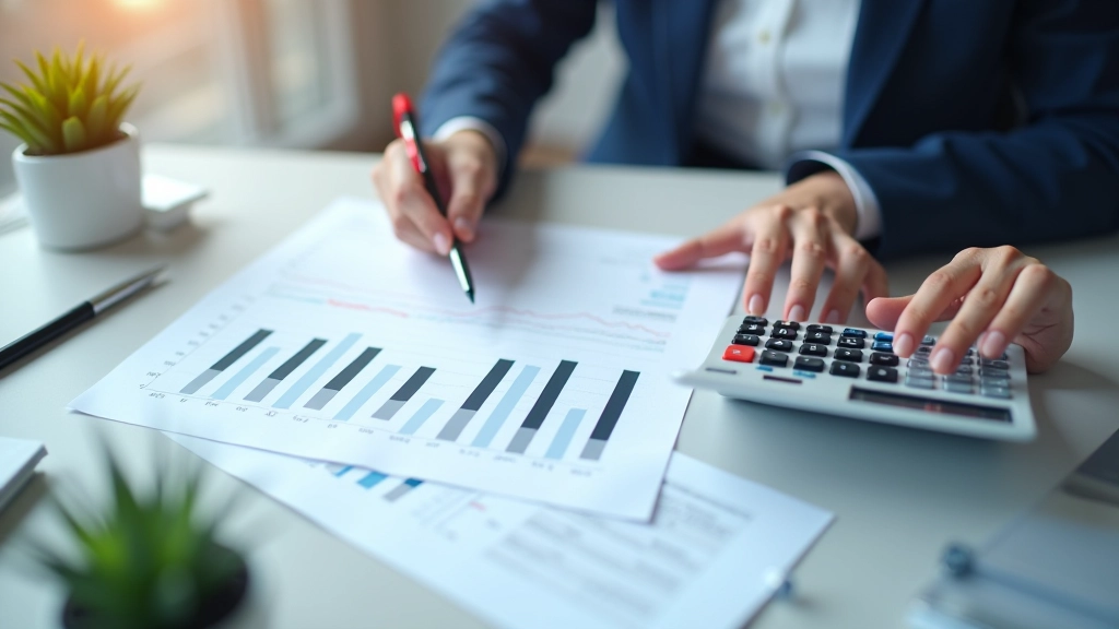 Illustration schématique d'une formule de calcul de valeur liquidative avec étapes